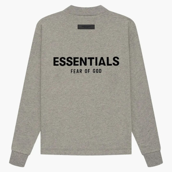 T-shirt L/S Essentials Paura of God Essentials (SS22) Farina d'avena scura
