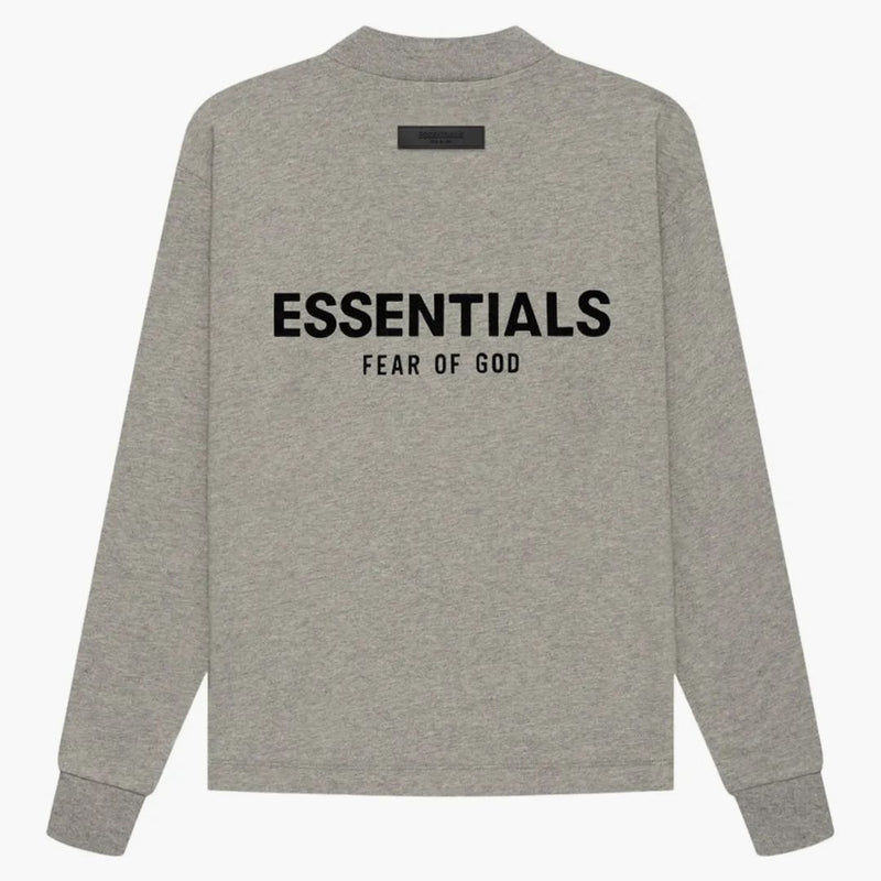 T-shirt L/S Essentials Paura of God Essentials (SS22) Farina d'avena scura