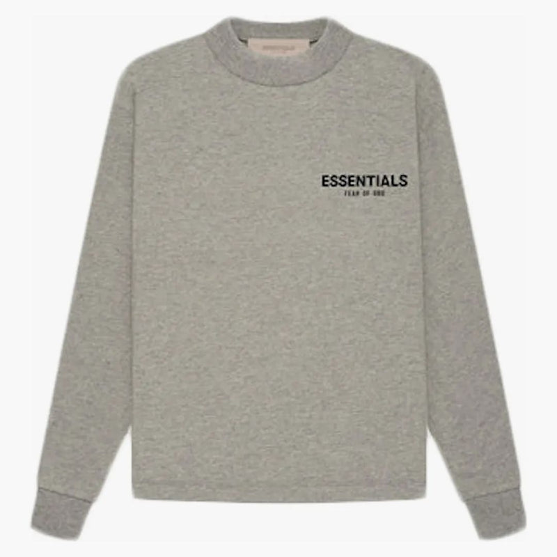 T-shirt L/S Essentials Paura of God Essentials (SS22) Farina d'avena scura