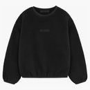 Fear of God Essentials Kids Polar Fleece Crewneck Jet Black