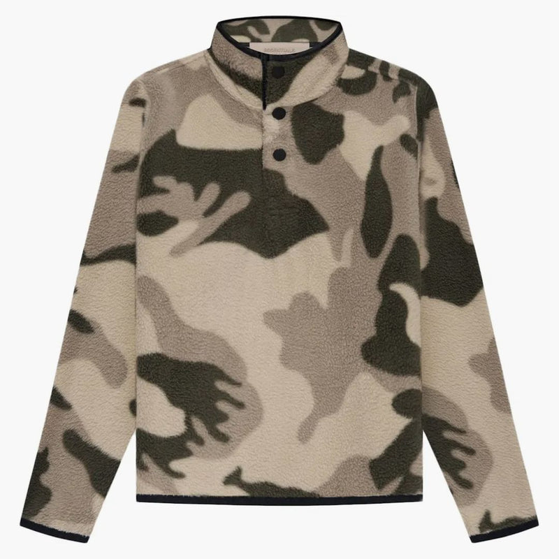 Paure of God Essentials Kids Polar Fleece Sweater Camo