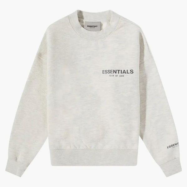 Paura di Dio Essentials per bambini Pullover Pullover Crewneck Heather Ferro d'avena
