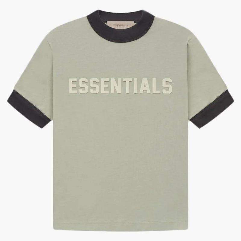 Fear of God Essentials Kids Ringer T-Shirt Seafoam