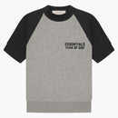 Fear Of God Essentials Kids S/s Sweatshirt Dark Oatmeal