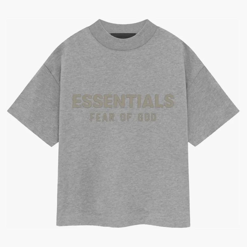 Fear Of God Essentials Kids S/s Tee Dark Heather Oatmeal