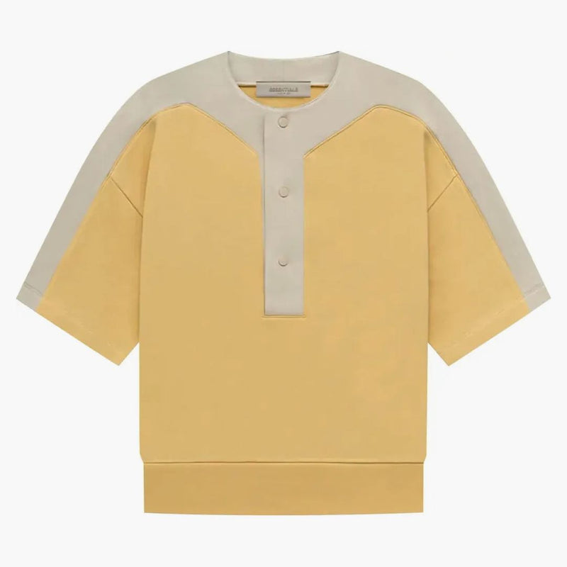 Strach z Boha Essentials Kids Terry Baseball Henley Tee Light Toscan