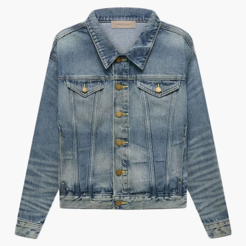 Fear of God Essentials Kids Trucker Jacket Indigo