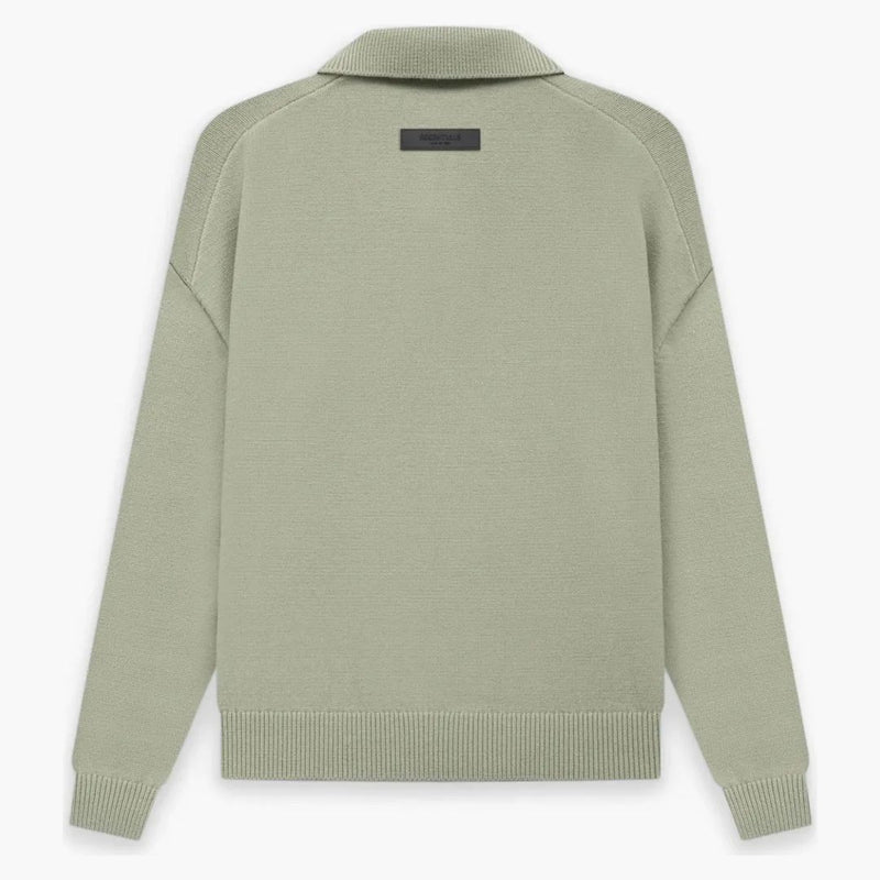 Fear of God Essentials Knit L/S Polo Seafoam