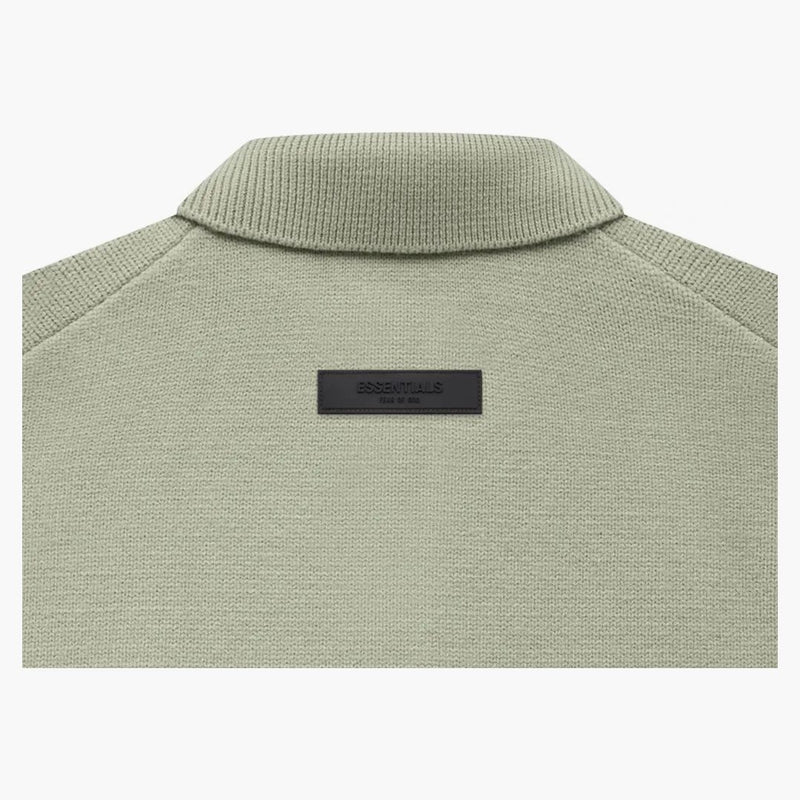 Fear of God Essentials Knit L/S Polo Seafoam