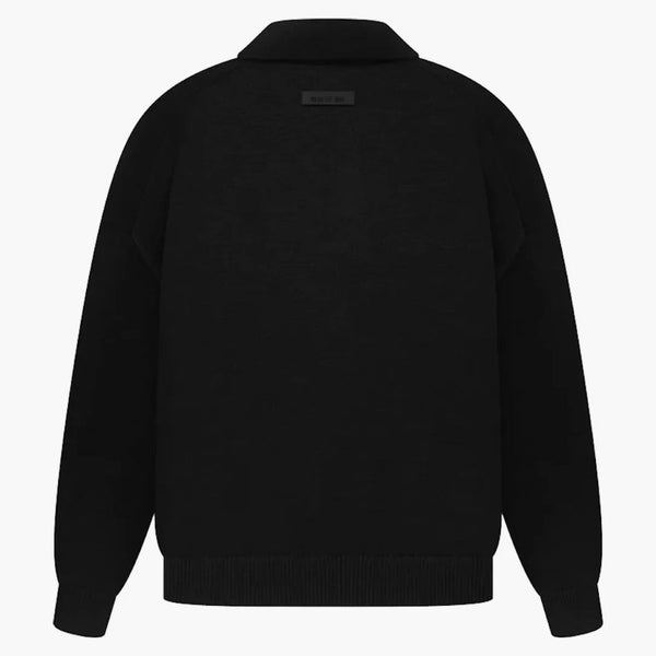 Fear of God Essentials Knit Polo Black