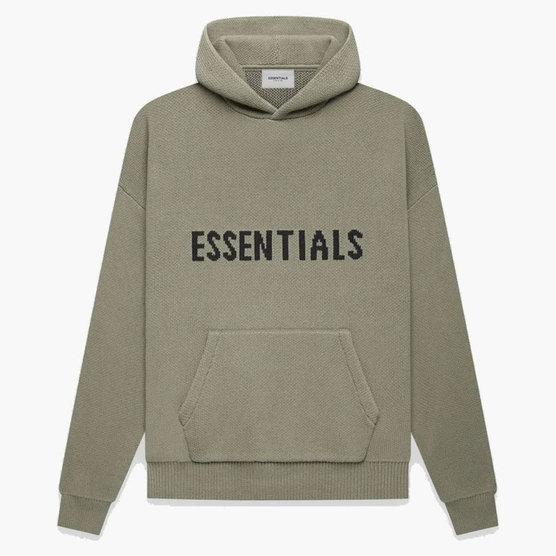 Fear Of God Essentials Knit Pullover Hoodie Pistachio