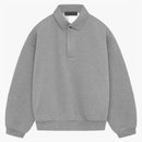 Fear of God Essentials Longsleeve Polo Dark Heather OaTMeal