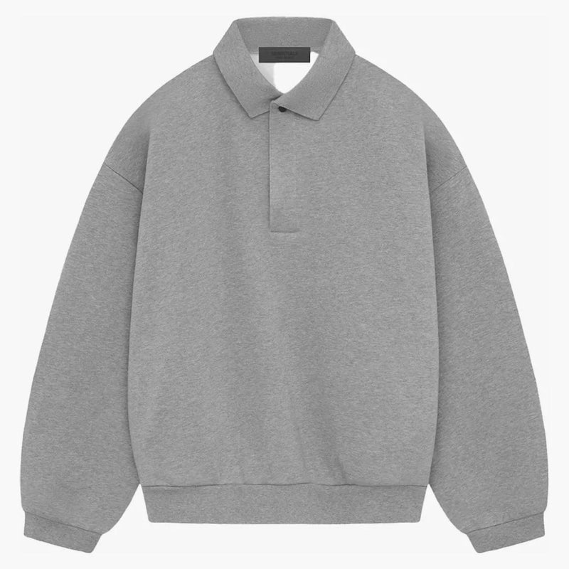 Strach z Boha Essentials Longsleeve Polo Dark Heather Oatmeal