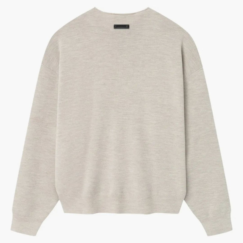 Fear Of God Essentials Merino Crewneck Sweater Heather Stone