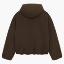 Fear Of God Essentials Military Nylon Hooded Bomber Brown