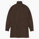 Fear Of God Essentials Military Nylon Mockneck Anorak Brown