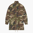 Paura di Dio Essentials Mockneck in nylon militare Anorak Woodland Camo