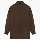Fear Of God Essentials Military Nylon Overshirt Brown