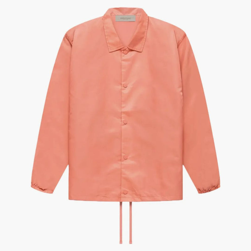Paure of God Essentials Nylon Coaches Giacca Coral