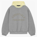 Fear Of God Essentials Nylon Fleece Hoodie Dark Heather Oatmeal/garden Yellow