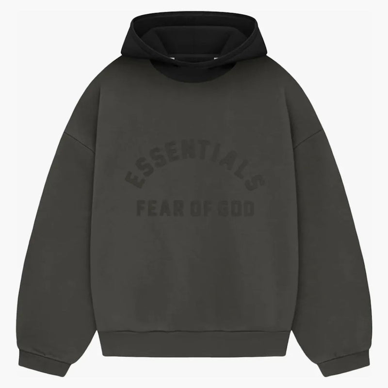 Fear Of God Essentials Nylon Fleece Hoodie Ink/jet Black