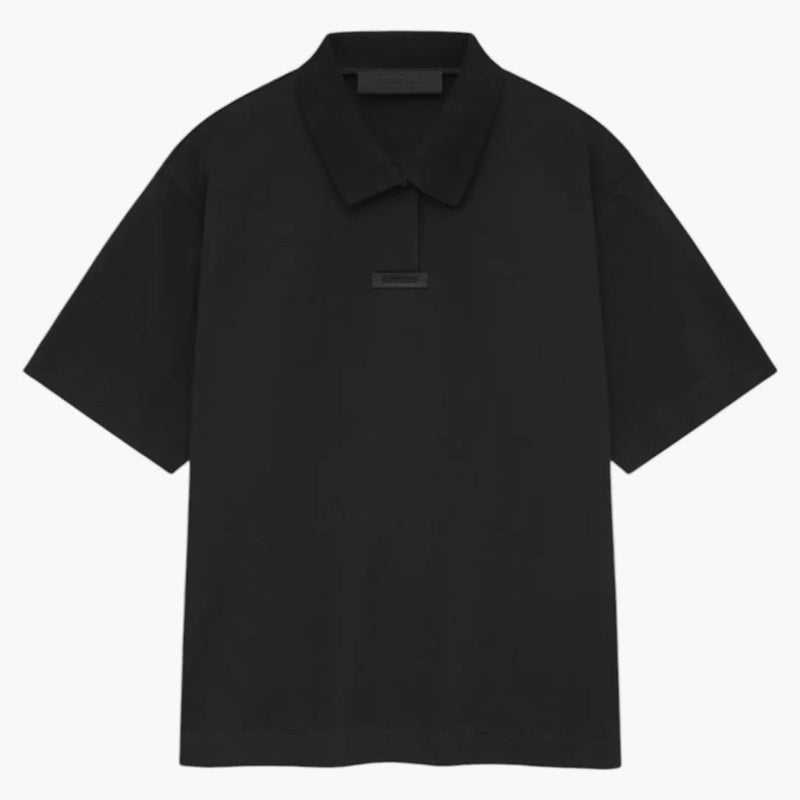 Fear of God Essentials Pique Polo (FW24) Black