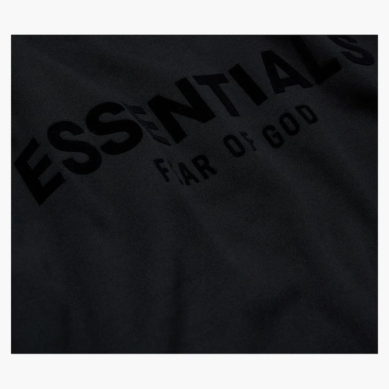 Fear Of God Essentials Pullover Chest Logo Hoodie Stretch Limo/black