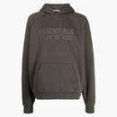 Fear Of God Essentials Raglan Hoodie Gray Off Black