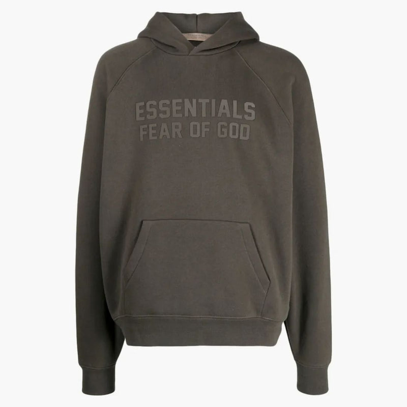 Paura di Dio Essentials Raglan con cappuccio grigio di nero