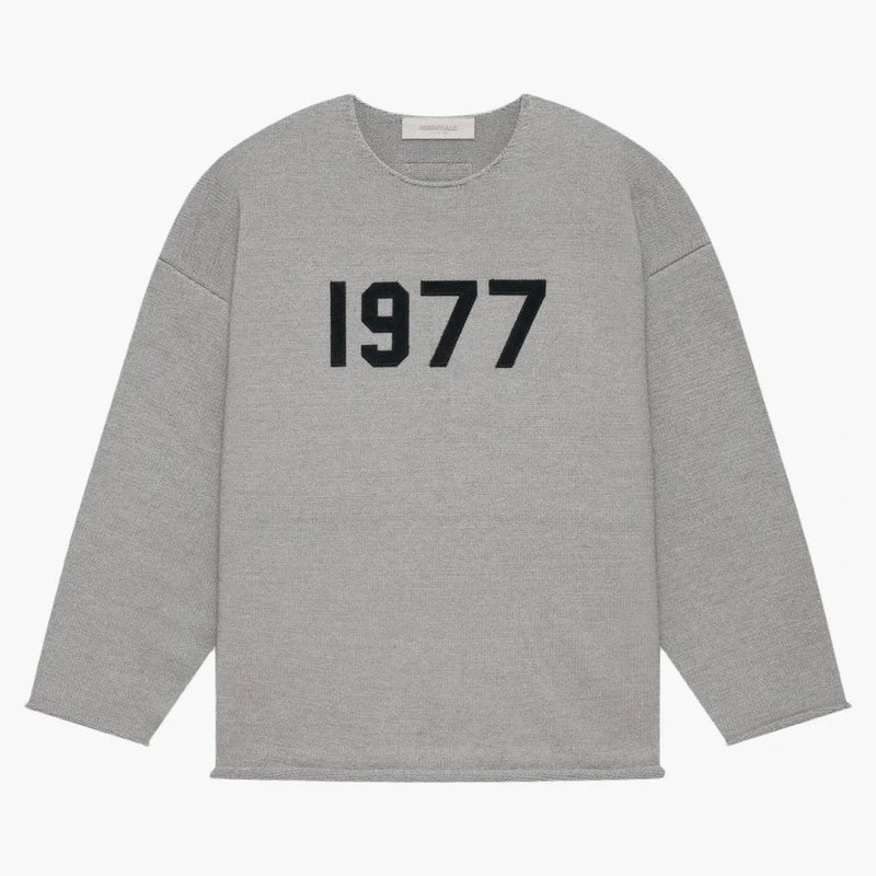Fear of God Essentials Raw Edge Sweater Dark Oatmeal