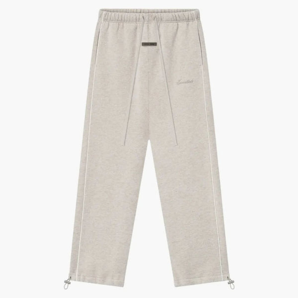Fear Of God Essentials Relaxed Fleece Piping Sweatpant Heather Stone/cloud White