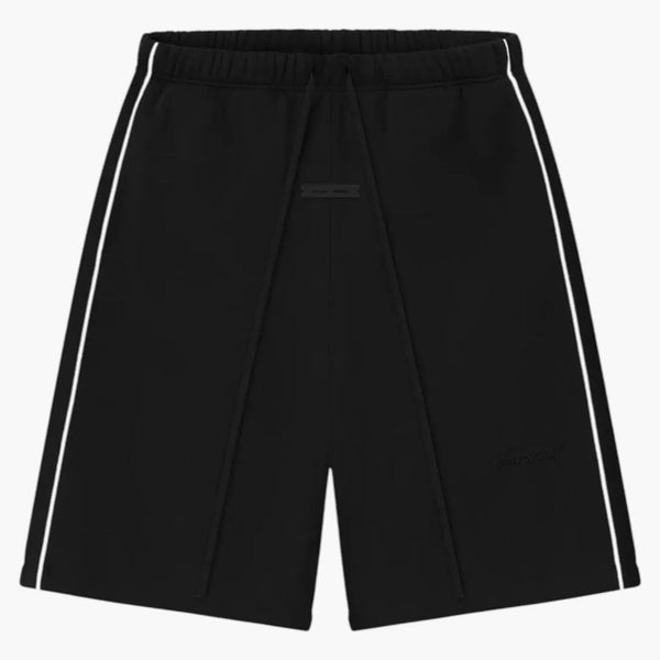 Fear Of God Essentials Relaxed Fleece Piping Sweatshort Jet Black/cloud White