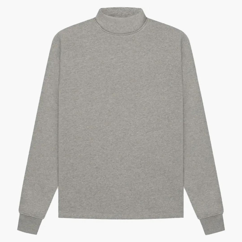 Fear of God Essentials Relaxed Mockneck Dark Oatmeal