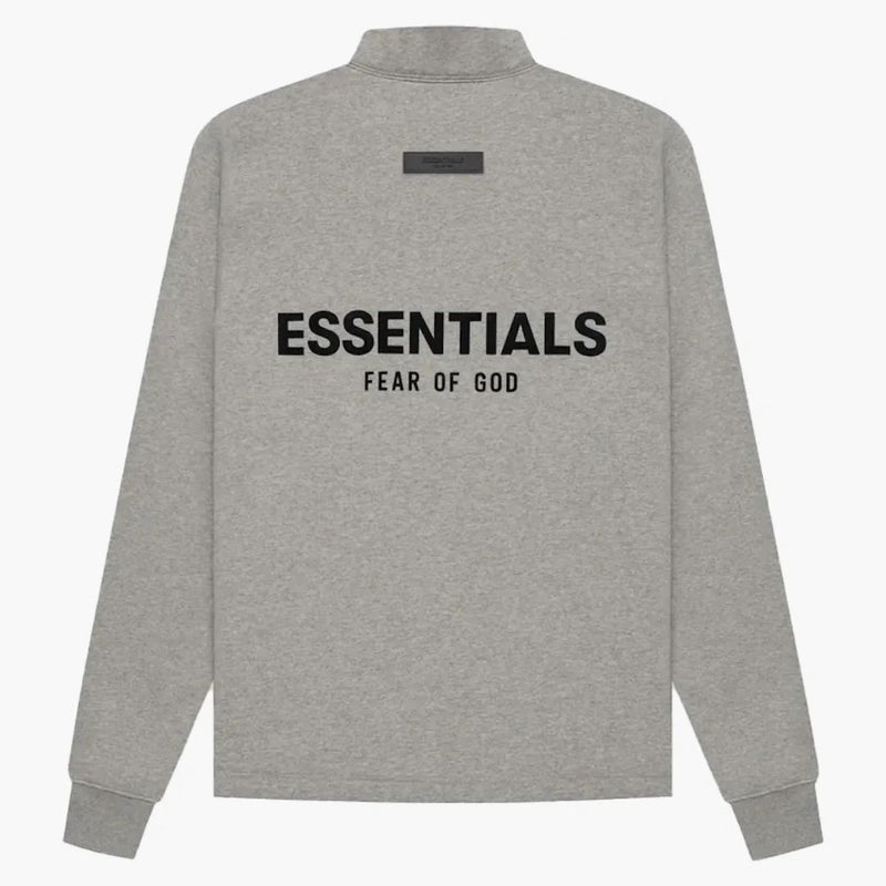 Fear of God Essentials Relaxed Mockneck Dark Oatmeal