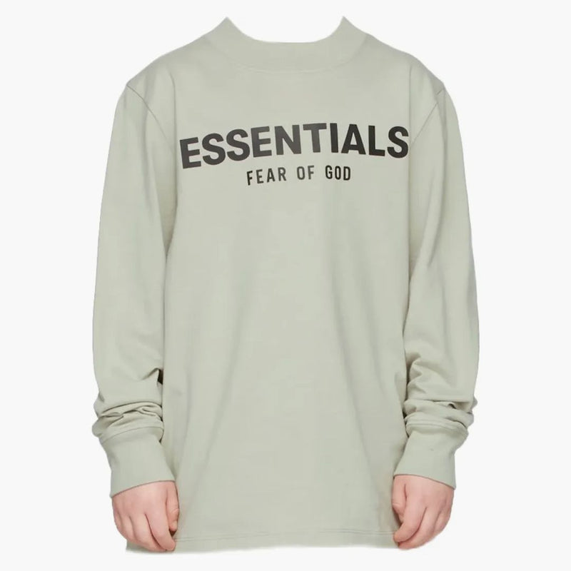 Fear of God Essentials Ssense Exclusive Kids L/S T-Shirt Concrete