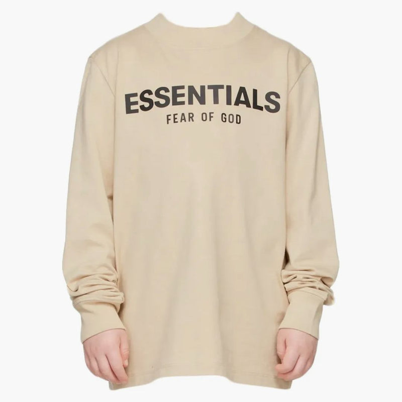 Fear Of God Essentials Ssense Exclusive Kids L/s T-shirt Linen