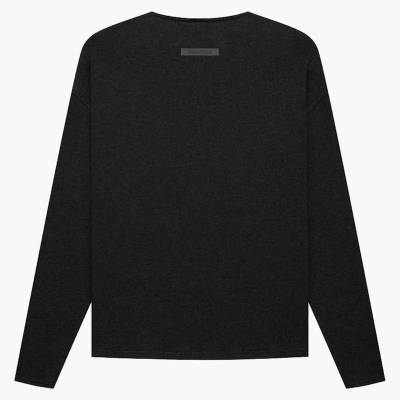 Strach z Boha Essentials Thermal L/S Henley Black