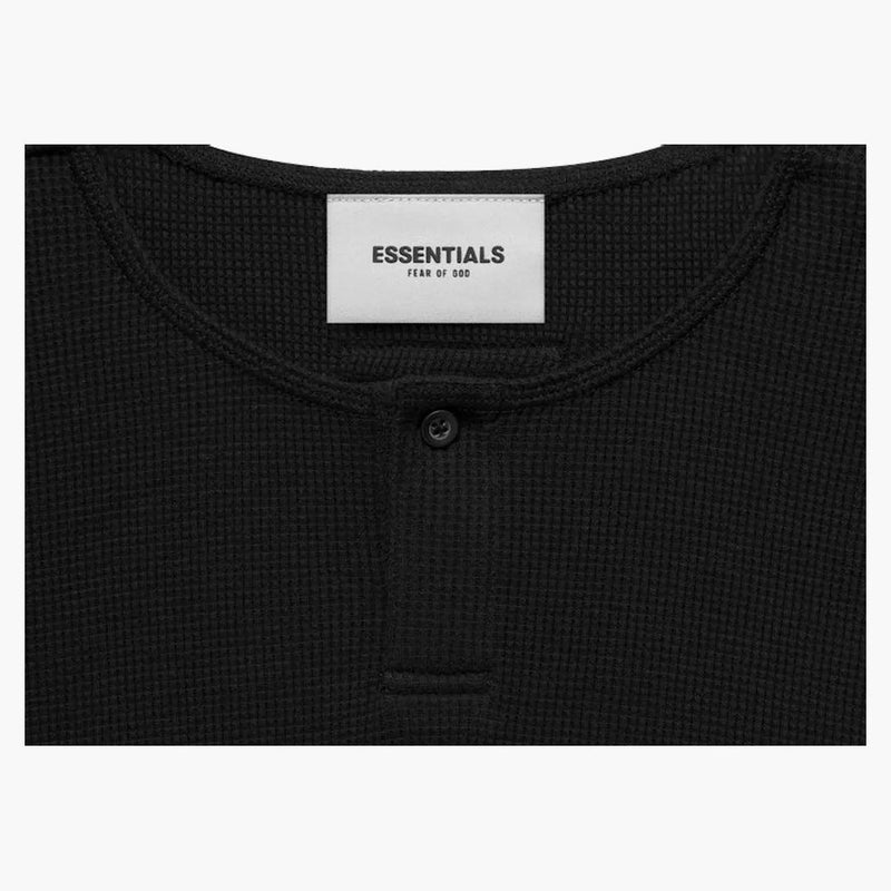 Strach z Boha Essentials Thermal L/S Henley Black