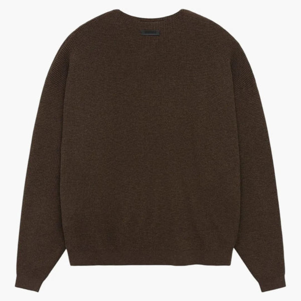 Fear Of God Essentials Waffle Crewneck Sweater Brown
