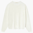 Fear Of God Essentials Waffle Crewneck Sweater Cloud White