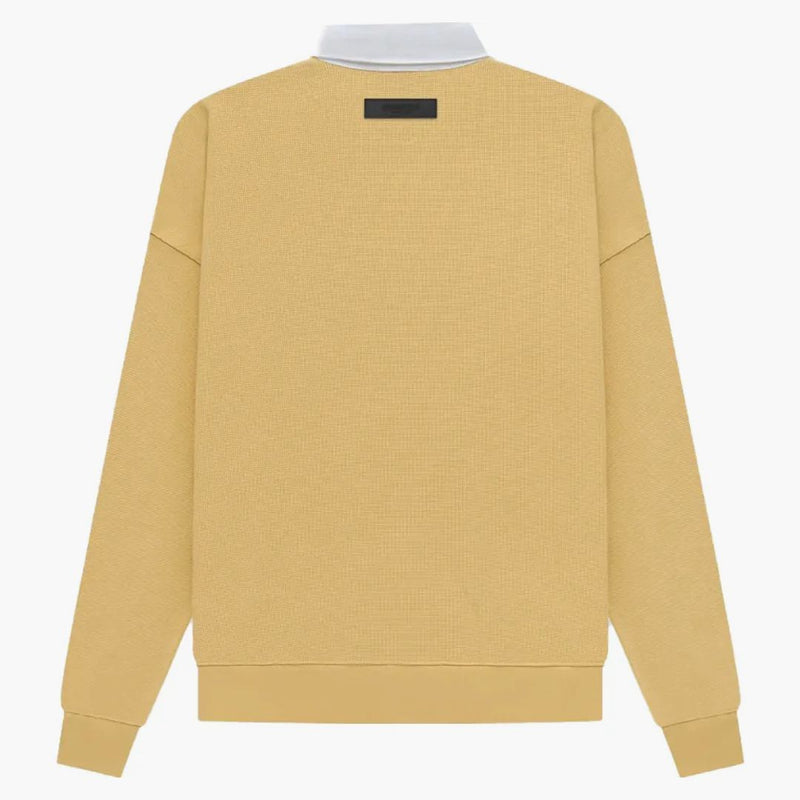 Fear of God Essentials Waffle Henley Rugby Light Tuscan