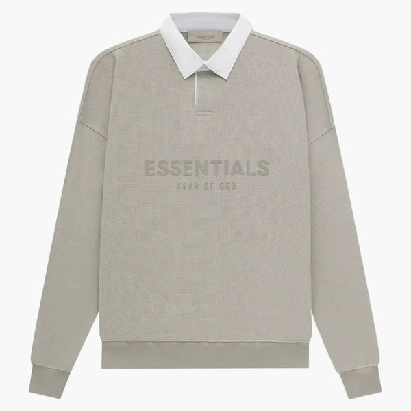 Paura di God Essentials Waffle Henley Rugby Seal