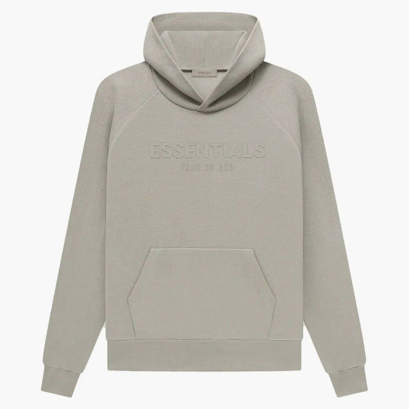 Paura of God Essentials Waffle Raglan con cappuccio Seal