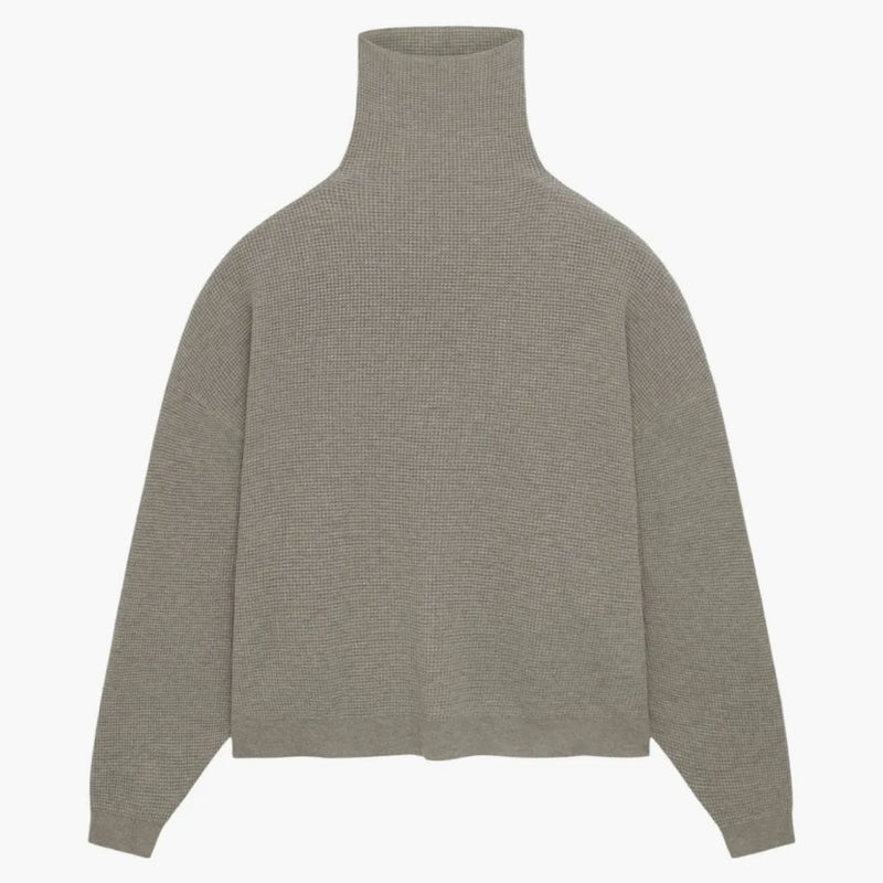 Fear Of God Essentials Waffle Turtleneck Heather Gray
