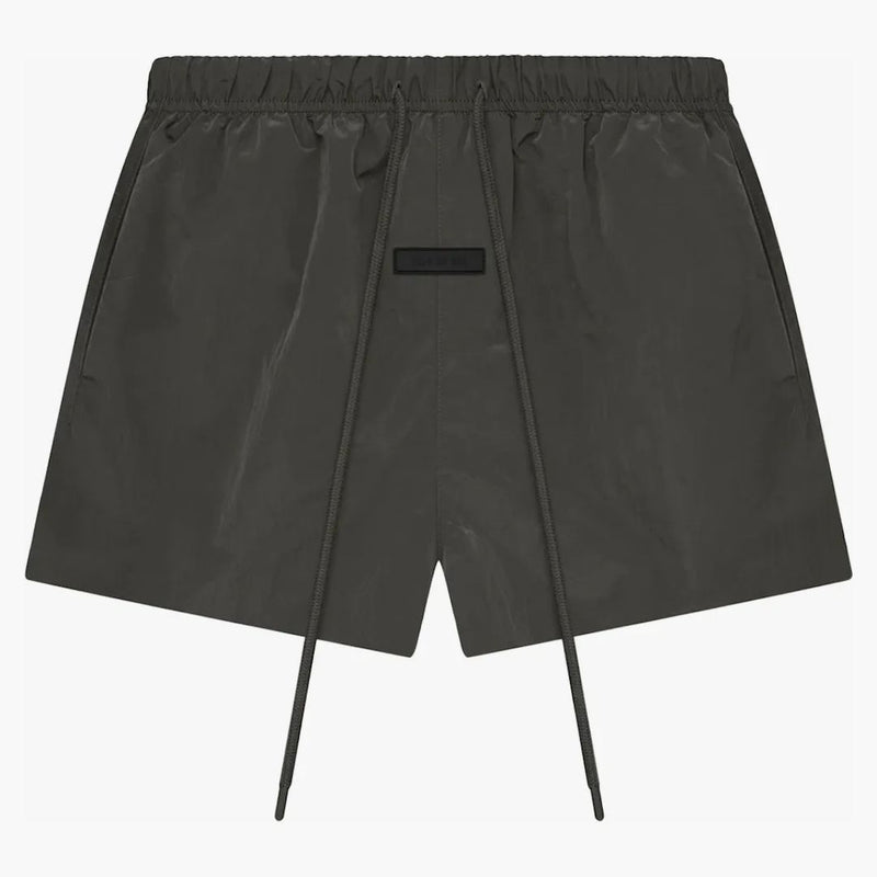 Paura di Dio Essentials Nylon intrecciato femminile che corre corto inchiostro