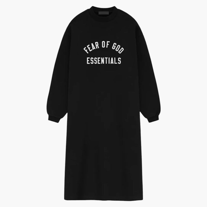 Fear of God Essentials Women's Fleece Crewneck Dress (FW24) Black