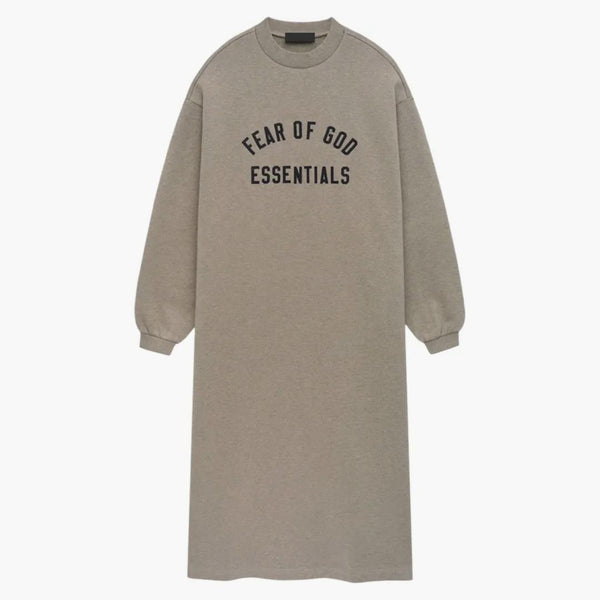 Fear Of God Essentials Women's Fleece Crewneck Dress Heather Gray