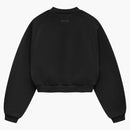 Fear Of God Essentials Womens Fleece Cropped Crewneck Black