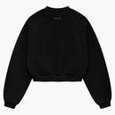 Fear Of God Essentials Women's Fleece Cropped Crewneck (fw24) Black