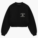 Fear Of God Essentials Women's Fleece Cropped Crewneck (fw24) Black
